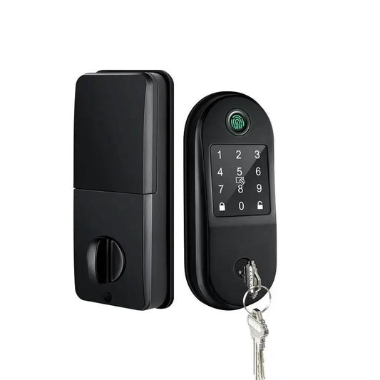 BBDHOME 2061 Next Generation Deadbolt Door Locks - Fingertip Access Control Fingerprint Deadbolt Door Lock